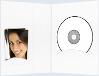 Passmappen für Digital mit CD Fach weiss-matt 100 Stück